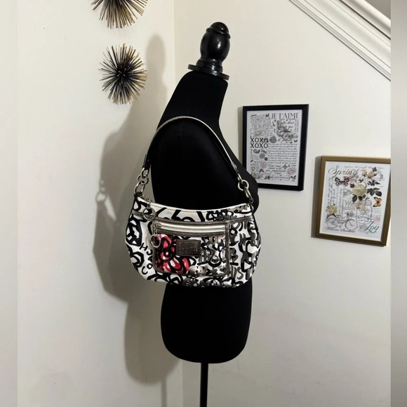 Coach Limited Edition Out of Print Vintage Poppy Graffiti Groovy Hand Bag - Picture 4 of 13
